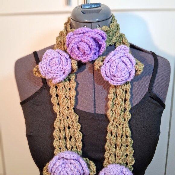 Lilac Rose Scarf - Picture 3 of 4